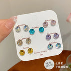He14【8mm Flat Spiral】Rose Cut Seven-Piece