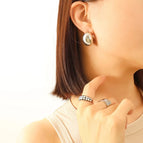 F582-Steel Earrings