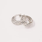 Silver / Multi-Layer Circle