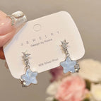 0226 Blue Star Ear Studs