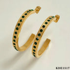Gold + Green Diamond
