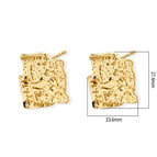 F828-Gold Shaped Stud Earrings