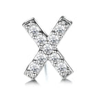 Letter Earrings X (Single Piece)