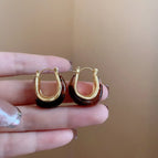 28# Ear Clip-Brown U-Shaped