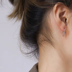 Steel Color Small Ear Studs Pairs