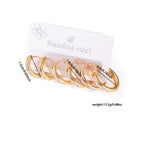 Large Round Zirconia Hoop Earrings 0461