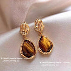 Maillard Tigereye Water Drop Ear Studs