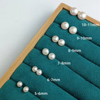 5-6mm 6A White Pearl Earrings