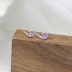 Purple Star and Moon/1 Pair