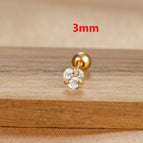 E1611 3mm Gold 1Pc