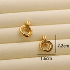 R202 Double-Layer Double Ring-Gold