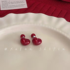 18#Heart-shaped Earrings