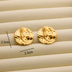R198 Pleated Gold Coin-Gold