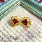 Love Heart Stud Earrings Style