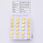 9.5x10mm / Flower / 12 Pairs/Package