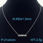 Steel Necklace Kn236021-KLX