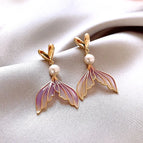 15# Silver Needle-Gold/1.3*1.1cm-Purple Fishtail