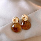 4# Maillard Smudges round Piece Ear Studs