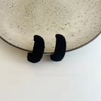 Black 925 Earrings [4cm]