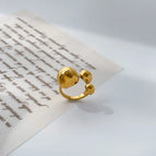 6 / Gold Large and Small Round Ball Openings