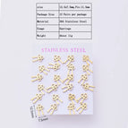 12.5x7.5mm / Coque / 12 Pairs/Package