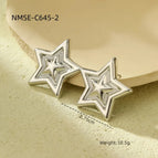 NMSE-C645-2 Five-Pointed Star Steel Color / 18K