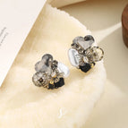 Black-14K Gold Plated-Love Butterfly Studs
