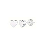 Silver / Red Heart