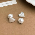 Heart-shaped Double Wear/Silver Needle