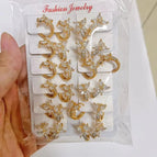 White Butterfly Earrings