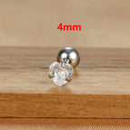 E1611 4mm Silver 1pc
