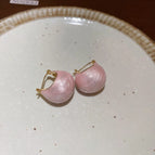 46# Ear Clip-Gold Pink-Doudou