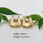 24mm * 25.5mm / Gold / 1 Pair/Package
