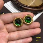 BM96 Green Earrings