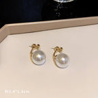 White Pearl Hook Earrings (FA3063)