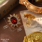 Oval Red / 2.9*3.45CM