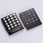 Gold 9mm High Zircon 10 Pairs