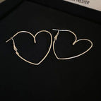 127# Ear Ring-Silver Heart