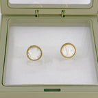 One Size / Gold / White round