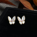French Butterfly Mother-of-Pearl-Silver Needle