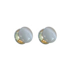 Cat's Eye Earrings { Gold }