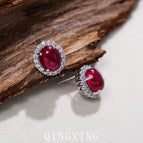 Red Corundum 5#(Main Stone 10*12mm