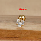 E1611 4mm Gold 1Pc