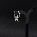 The 812 has an ear hole and a steel-colored ear ring.