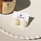 Beige / Ear Studs