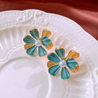 16# Silver Needle-Blue-Flower