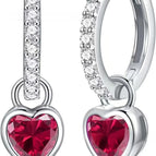 Style 10 [Red Steel Jade Diamond] / 925 Silver