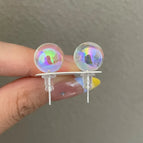 3302 * 12mm Fantasy Bubble 925 Silver Needle