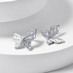 Silver Butterfly (real White Gold Plated)