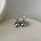 99# Silver Needle-Silver-10mm pearl